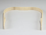 8" Flat Top Wooden Handle with Grip and Shelf Notch