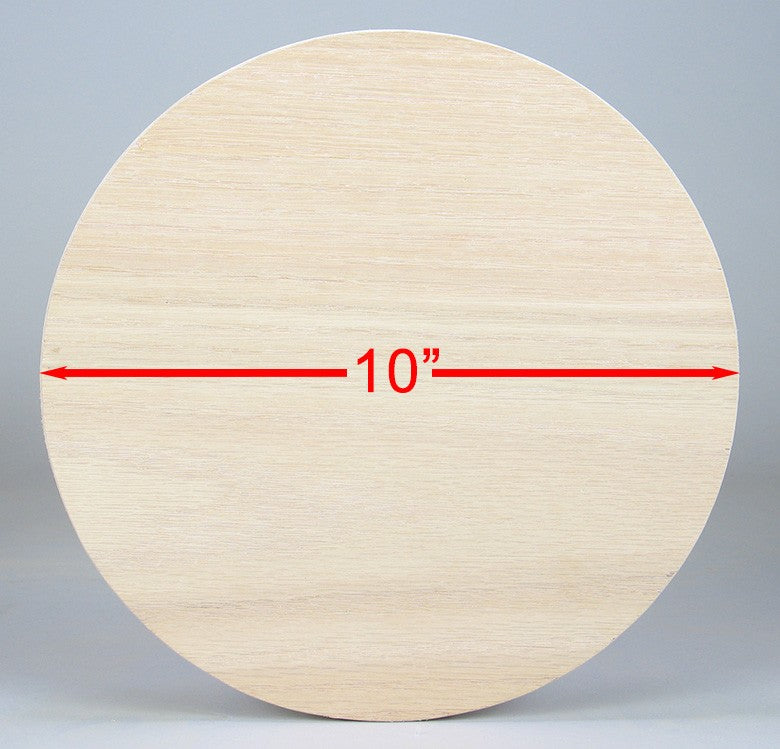 10 inch Oak Plywood round Slotted Base