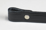 18" Black leather Handle/Pair