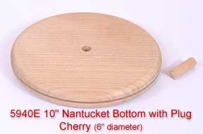 10" Nantucket Bottom with Plug (Diameter of this base is 6") - Supply is Limited