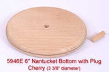 6" Nantucket Bottom with Plug (Diameter of this base is 3 3/8") Not Available