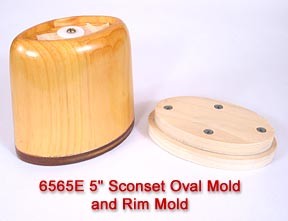 5 inch Sconset Oval Mold and Rim Mold - SUPPLY IS LIMITED