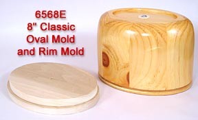 RENTAL 8 inch Classic Oval Mold and Rim Mold per month - SUPPLY IS LIMITED
