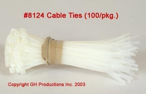 Cable Ties 4" length - 100 per pkg.