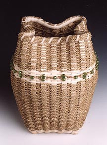 Sculptural Seagrass Basket Pattern