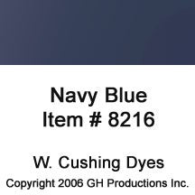 Navy Blue Dye W. Cushing Co.