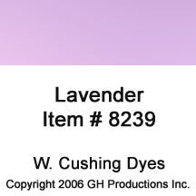 Lavender Dye W. Cushing Co.