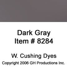 Dark Gray Dye W Cushing Co - SUPPLY IS LIMITED