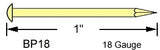 1 inch Brass Pins 18 gauge - 1/2 oz. package